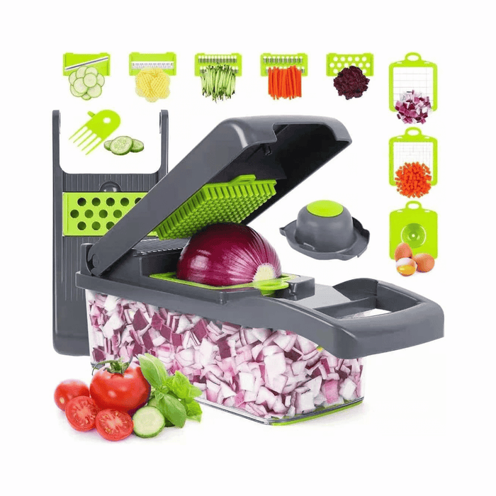 16-in-1 Multifunction Vegetable Cutter & Chopper – Kitchen Slicer Set-Free Shipping