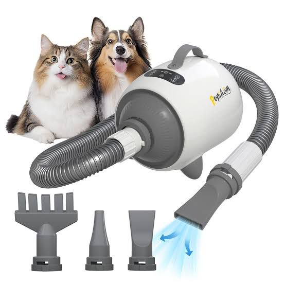 Professional Pet Hair Dryer for Cats & Dogs | Low Noise Grooming Blower